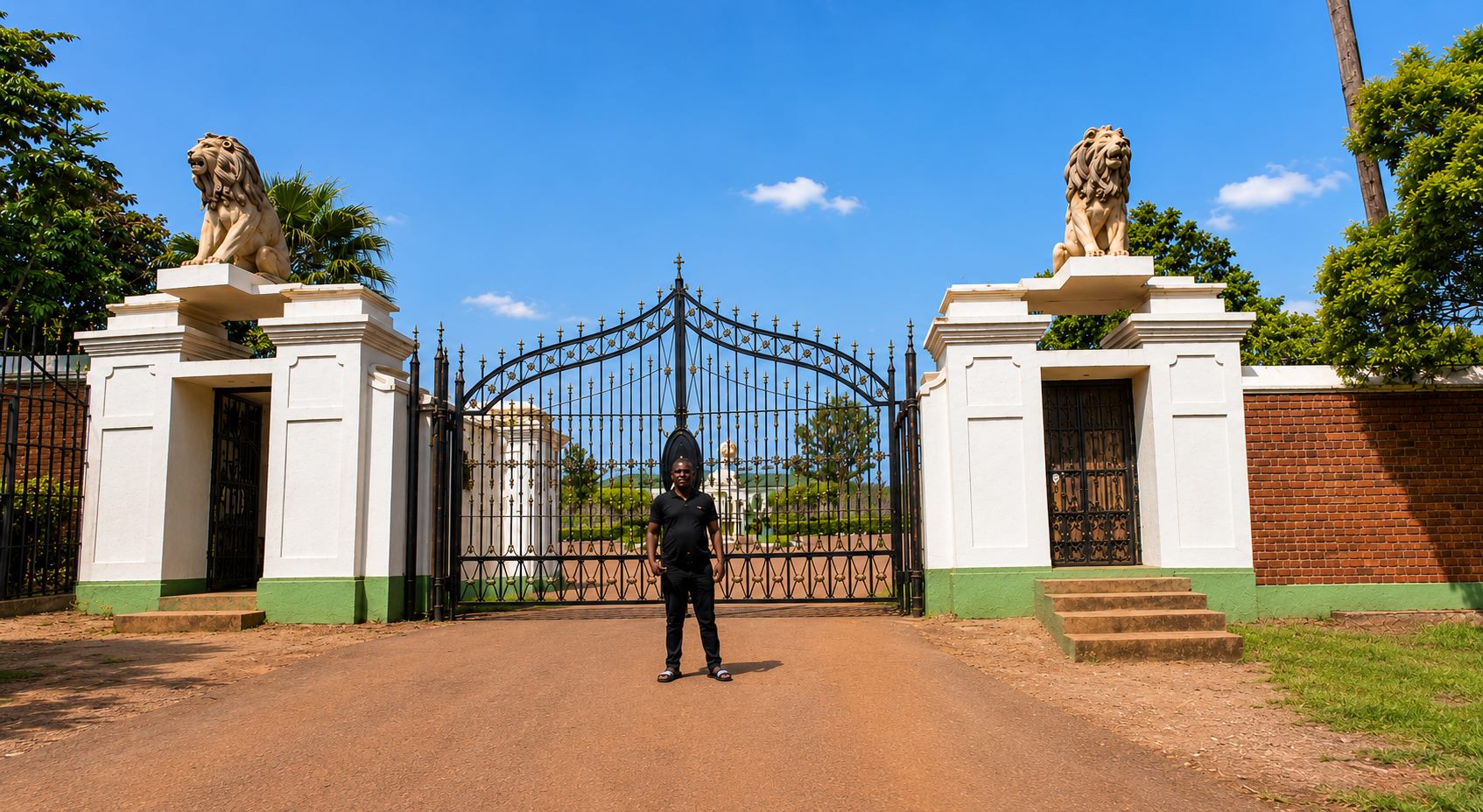 The gates and grounds of the Kabaka's Palace